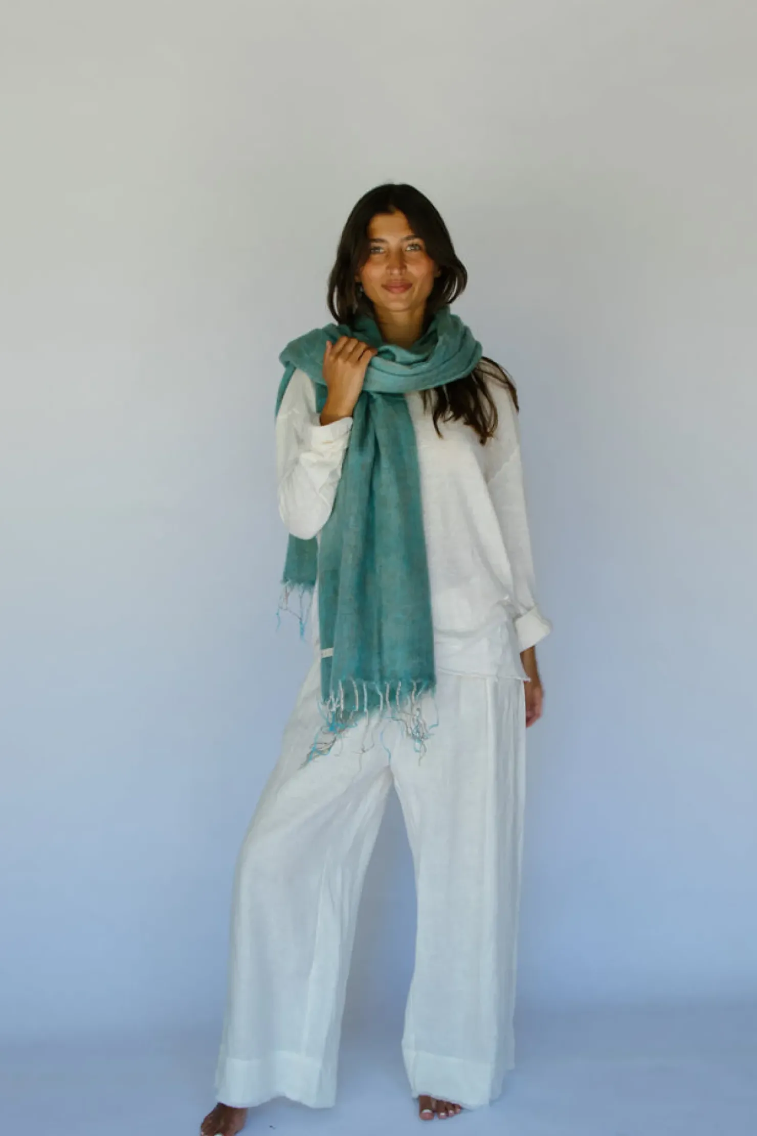 Outlet Hobo & Hatch Hobo & Hatch Scarf- Marine