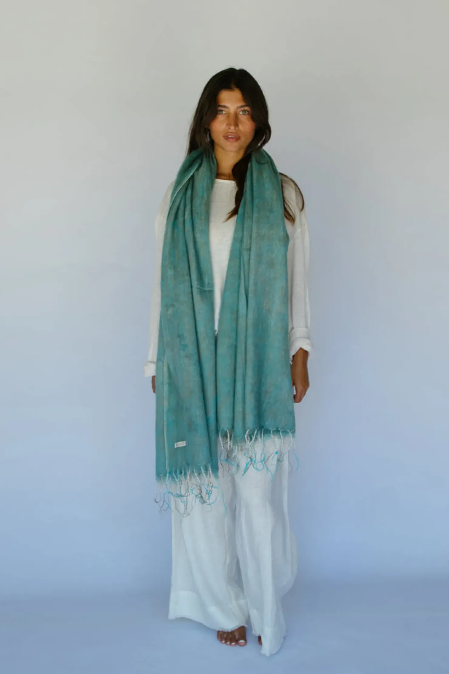 Outlet Hobo & Hatch Hobo & Hatch Scarf- Marine