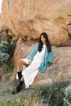 Outlet Hobo & Hatch Hobo & Hatch Scarf- Marine