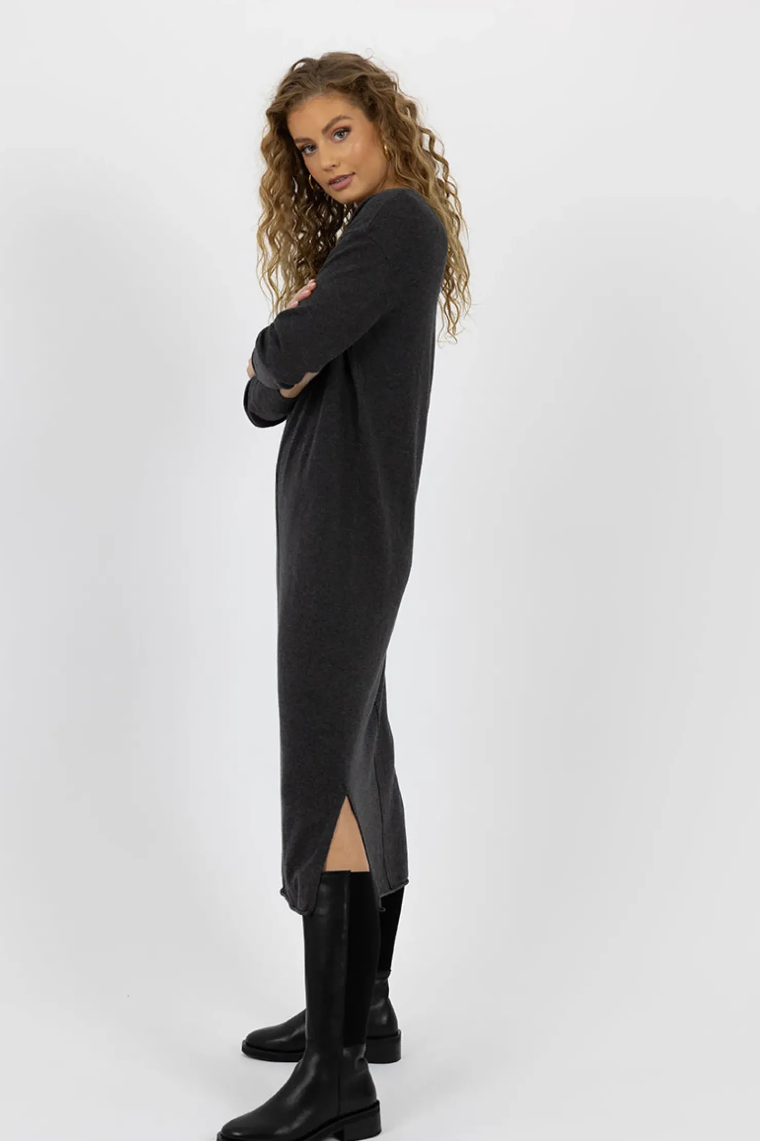 Best Humidity Elena Dress - Charcoal