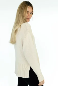 Fashion Humidity Gabriel Zip Jumper - Sand