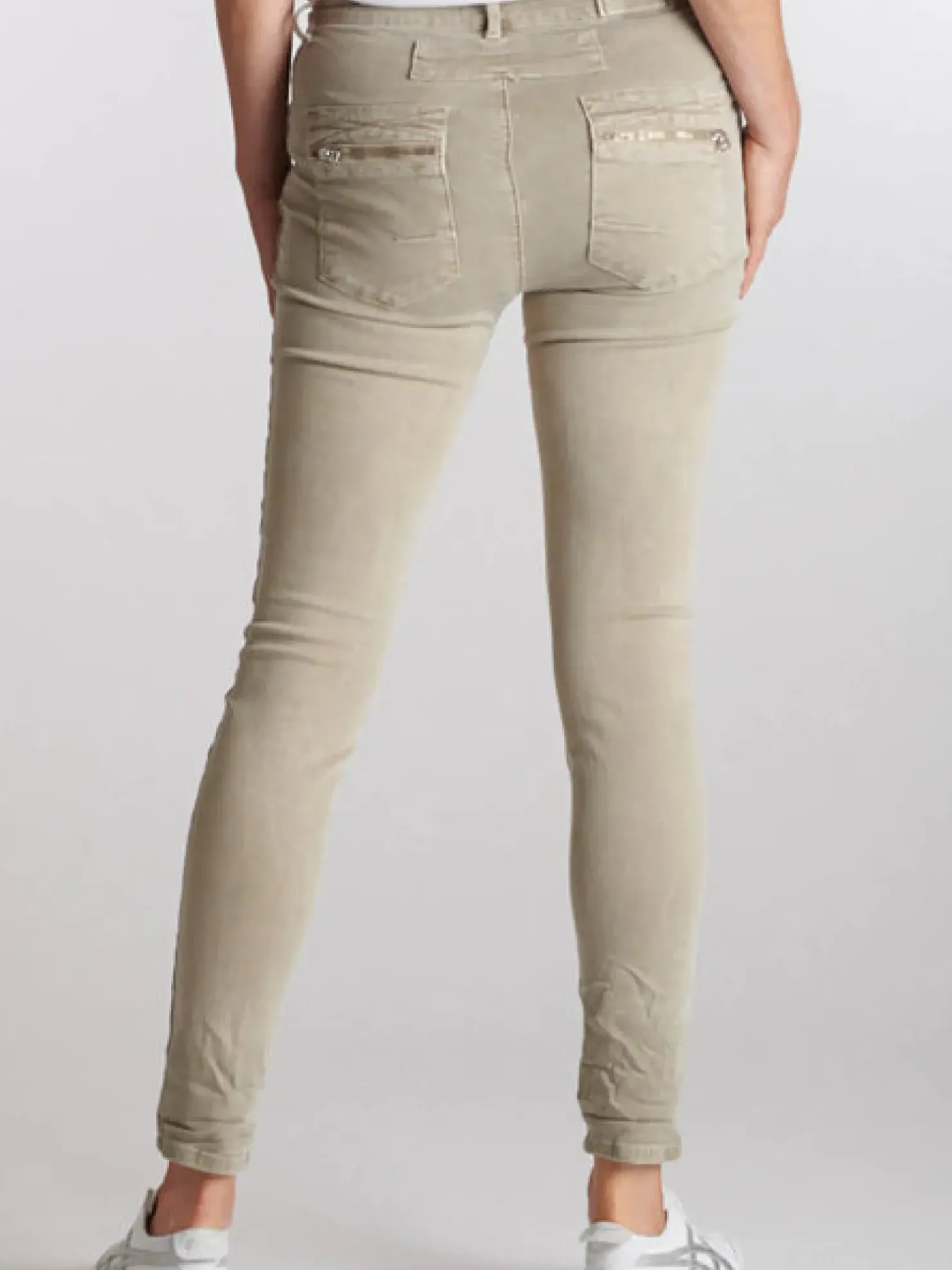 Clearance Italian Star Button Jean - Beige