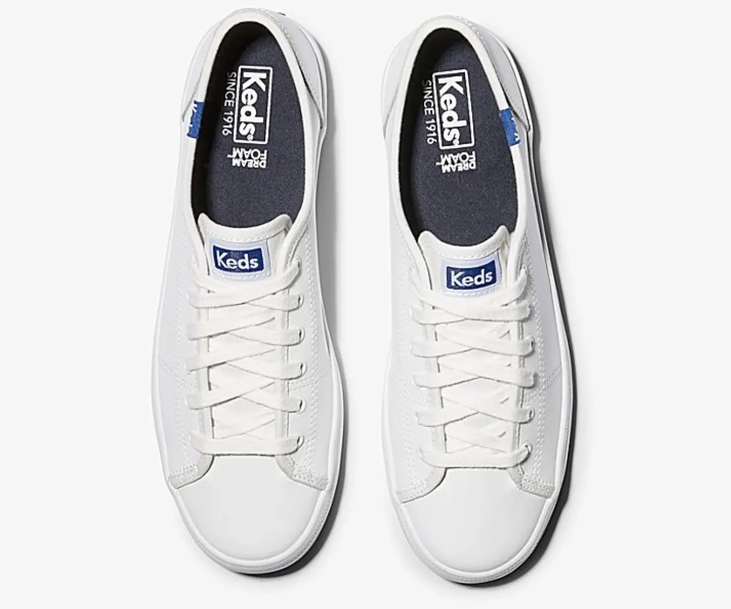 Clearance Keds Kickstart Leather - White