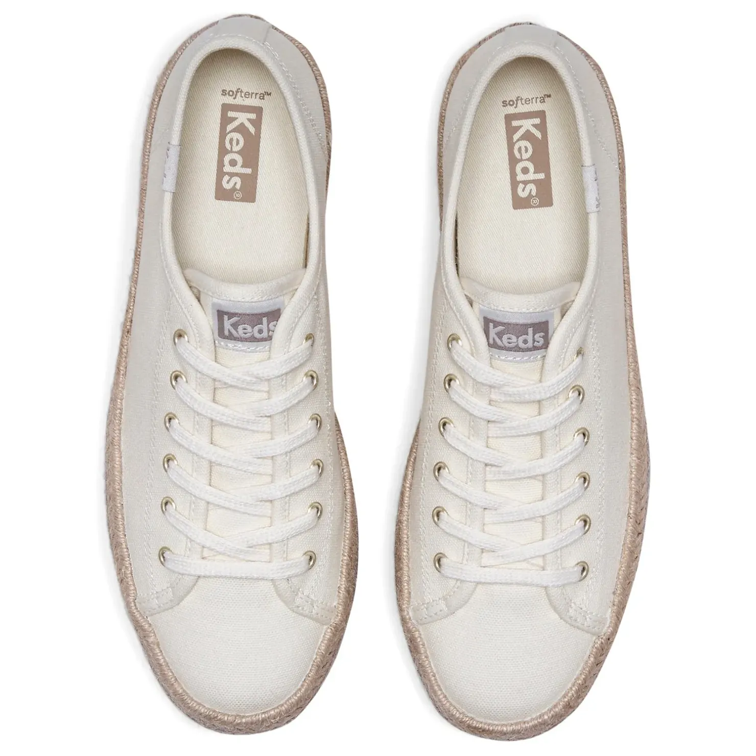 Outlet Keds Tripe Up Canvas Jute Foxing - Natural