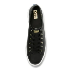 New Keds Triple Kick Amp Leather- Black