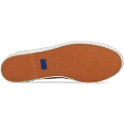 Sale Keds Triple Up Leather Leopard Stripe - White/Tan