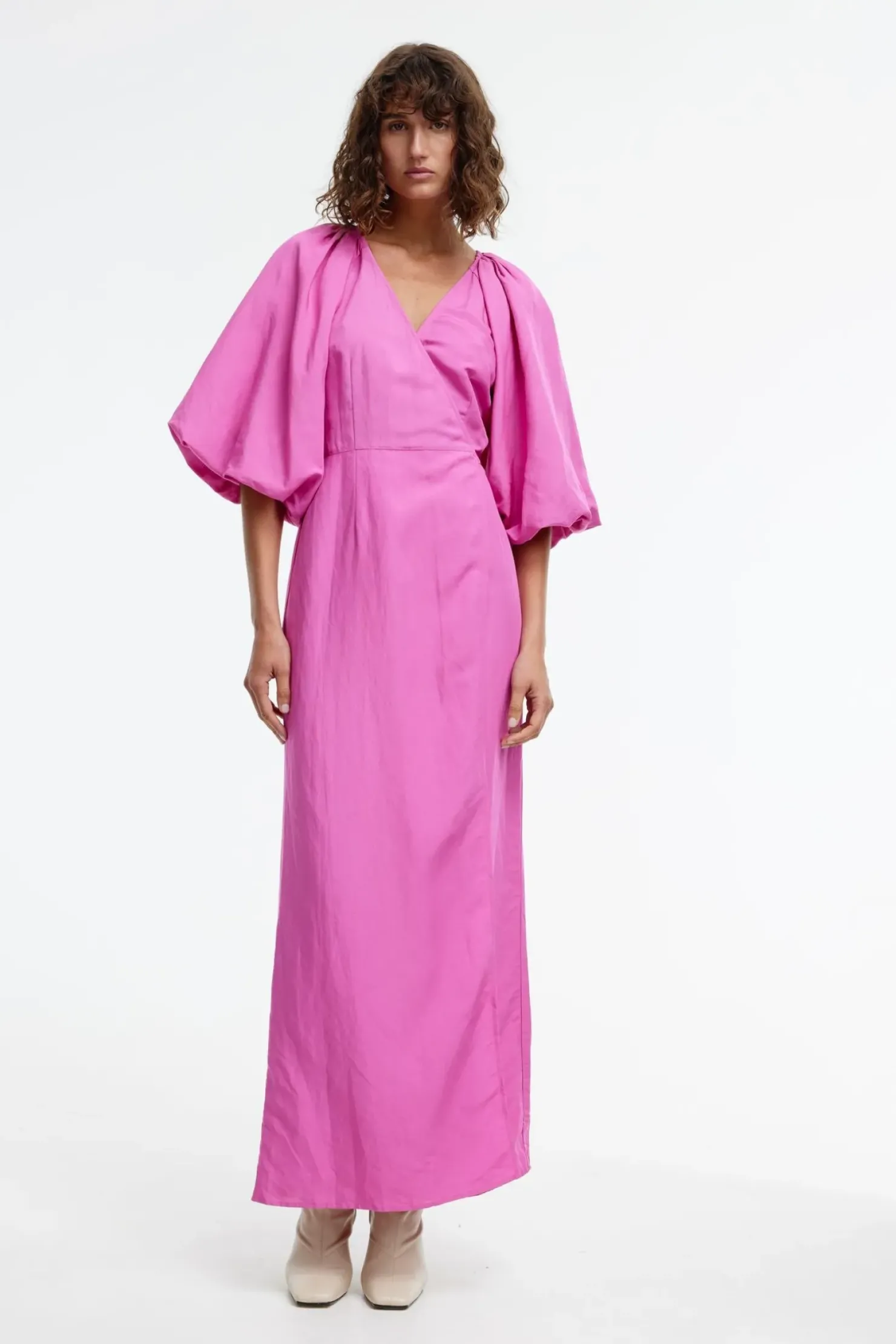 Clearance Kinney Jenna Dress - Bright Raspberry