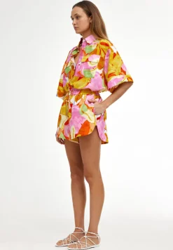 Fashion Kinney Juniper Shirt - Capri Abstract