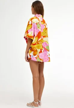 Fashion Kinney Juniper Shirt - Capri Abstract