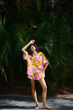 Fashion Kinney Juniper Shirt - Capri Abstract