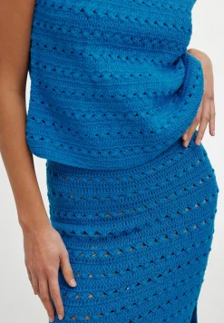 Fashion Kinney Laura Crochet Top - Blue