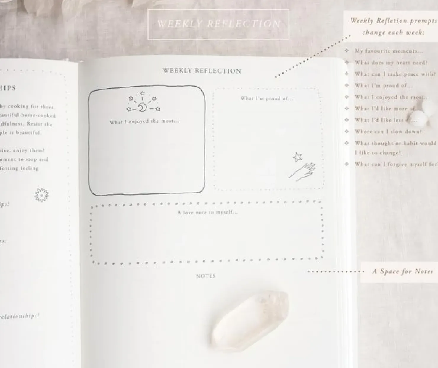 New Musings from the Moon A Year Of Coming Home - Guided Self Love Journal