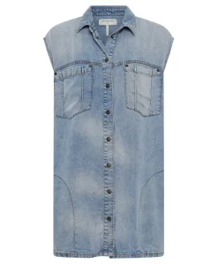Hot One Teaspoon Tencel Shirt Dress - Soft Blue