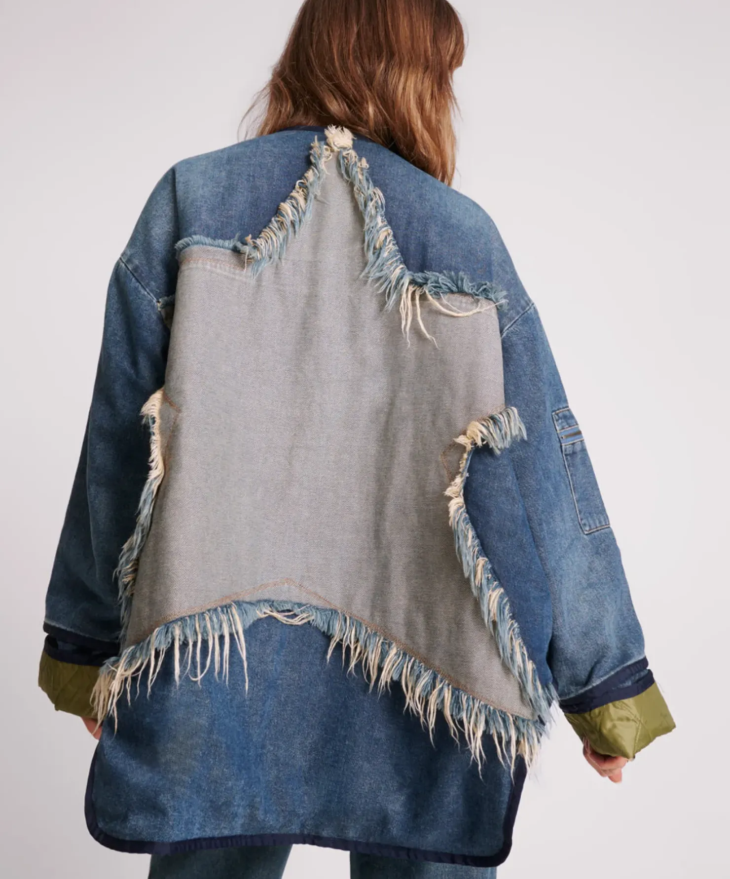 Outlet One Teaspoon Wadded Jacket - Memphis Light Star Denim