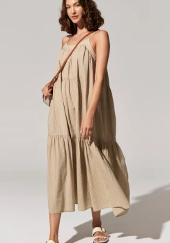 Outlet Pol Acacia Sundress - Light Khaki