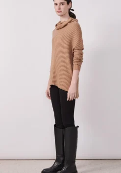 Outlet Pol Cirelle Ribbed Rollneck- Fox