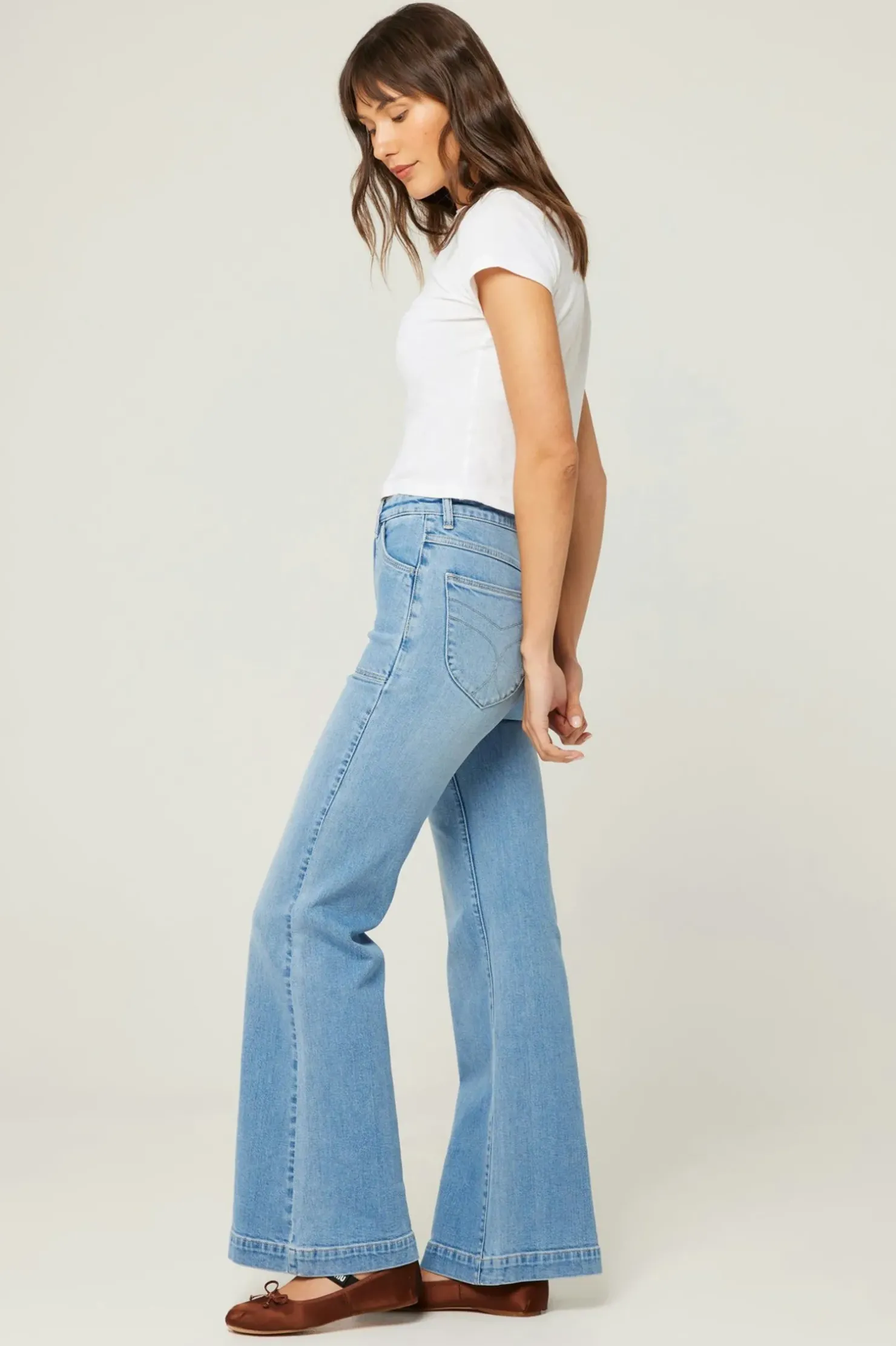 Outlet Rolla's Rolla's Eastcoast Flare Carly- Vintage Blue