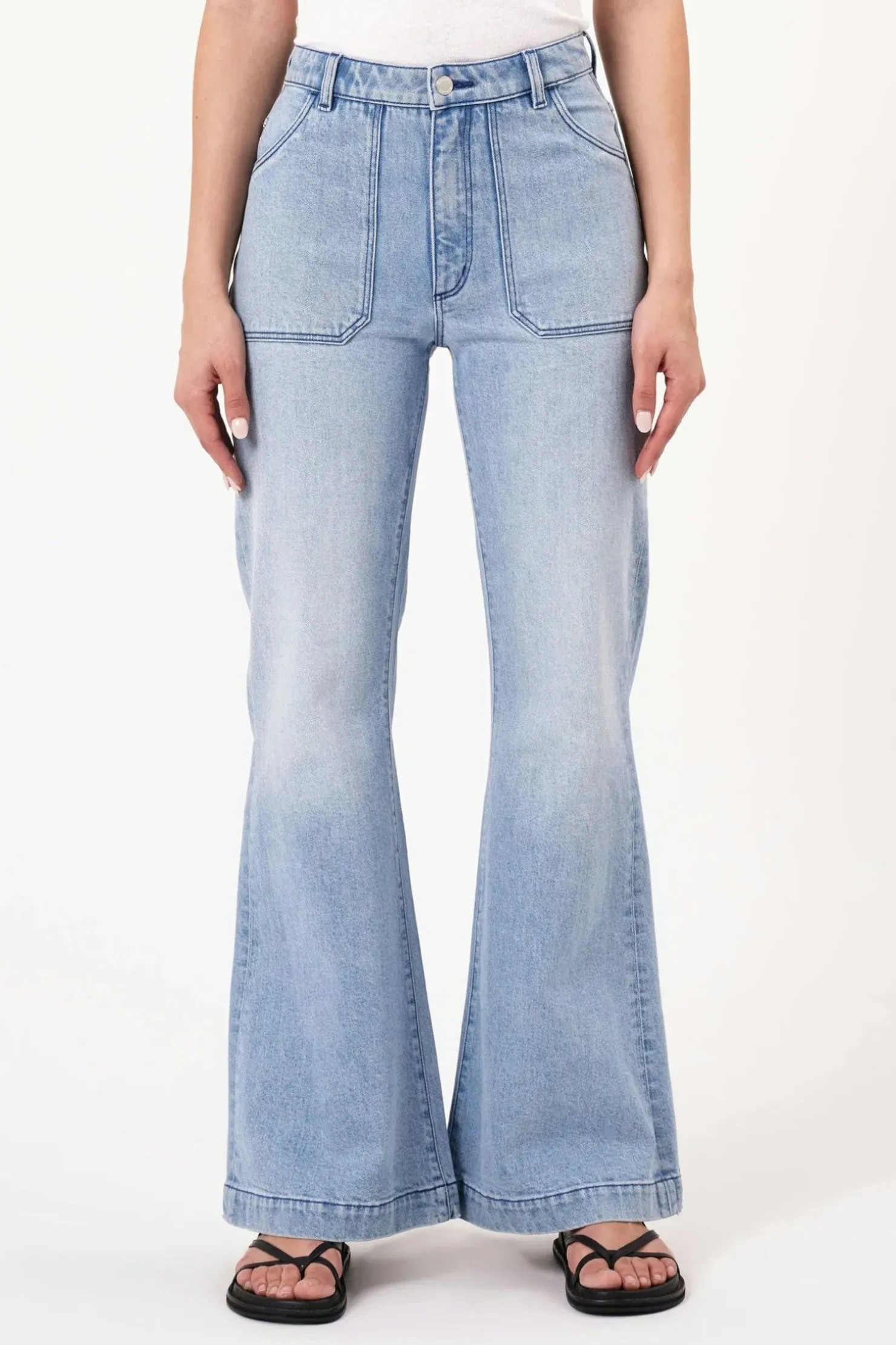 Hot Rolla's Rolla's Eastcoast Flare Faded Blue - Light Vintage Blue