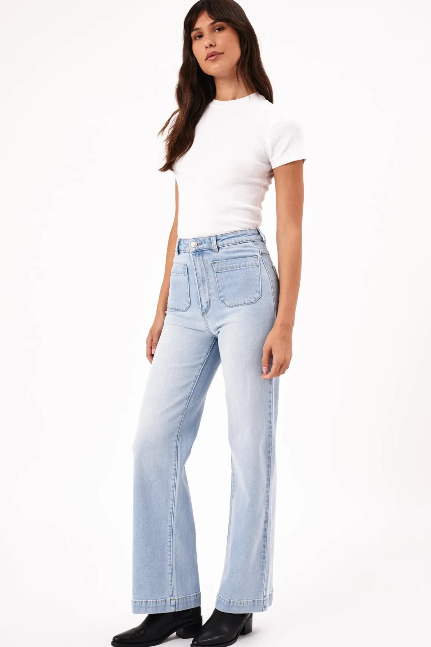 Discount Rolla's Rolla's Sailor Long Jean Sophie- Light Blue