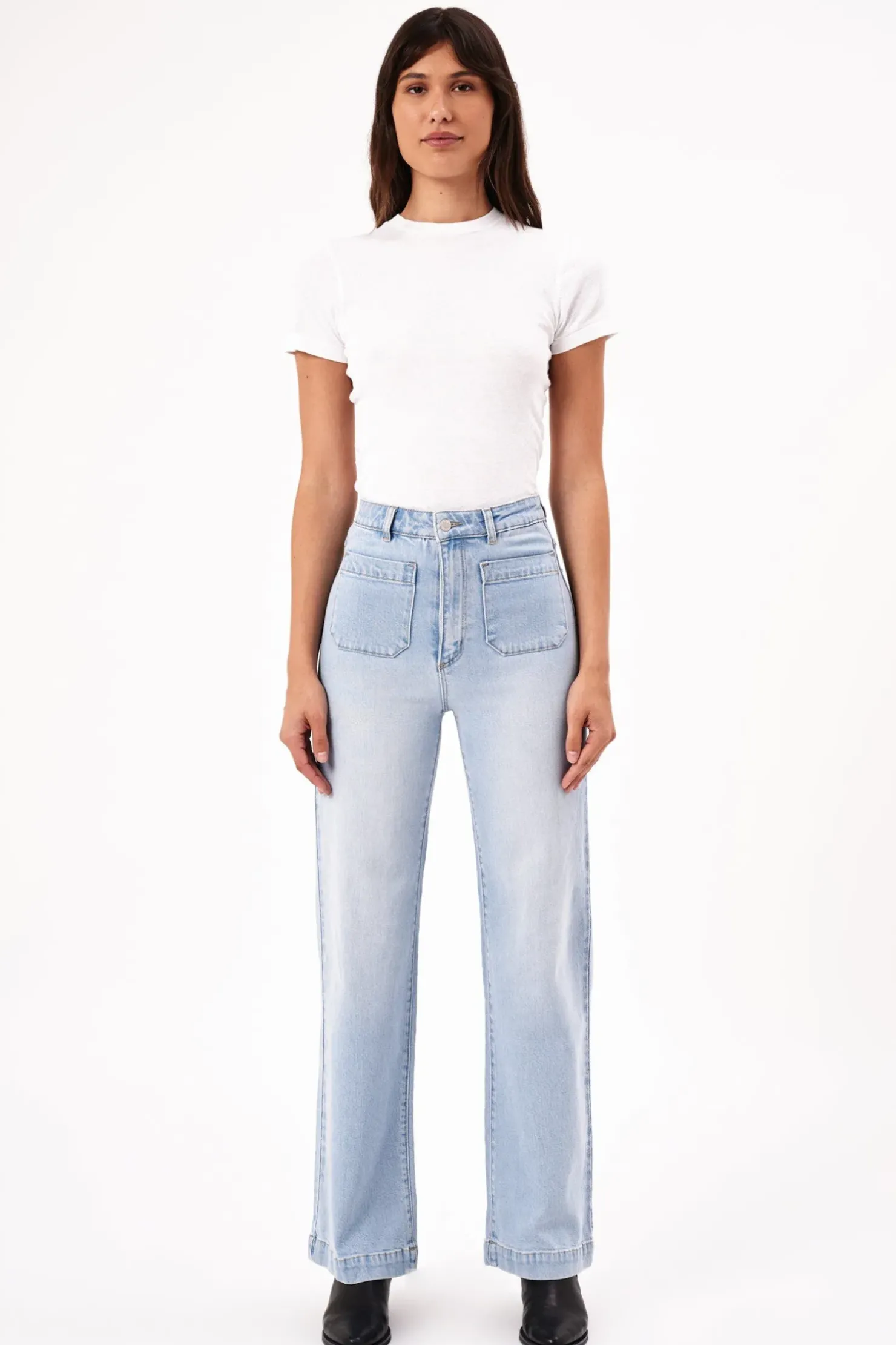 Discount Rolla's Rolla's Sailor Long Jean Sophie- Light Blue