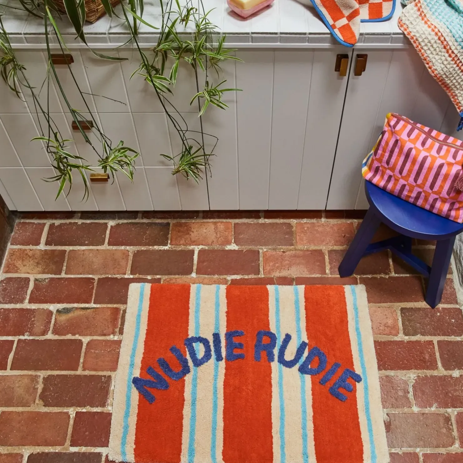 Fashion Sage & Clare Sage & Clare Ballico Nudie Bath Mat - Paprika