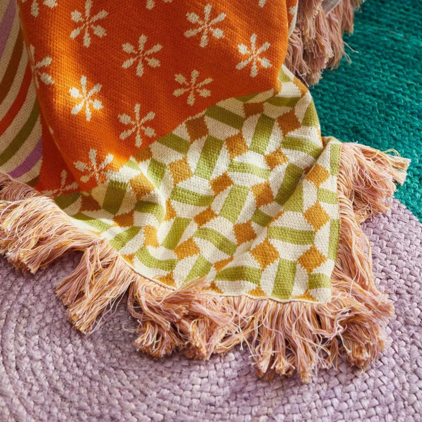 Outlet Sage & Clare Sage & Clare Masham Knit Blanket