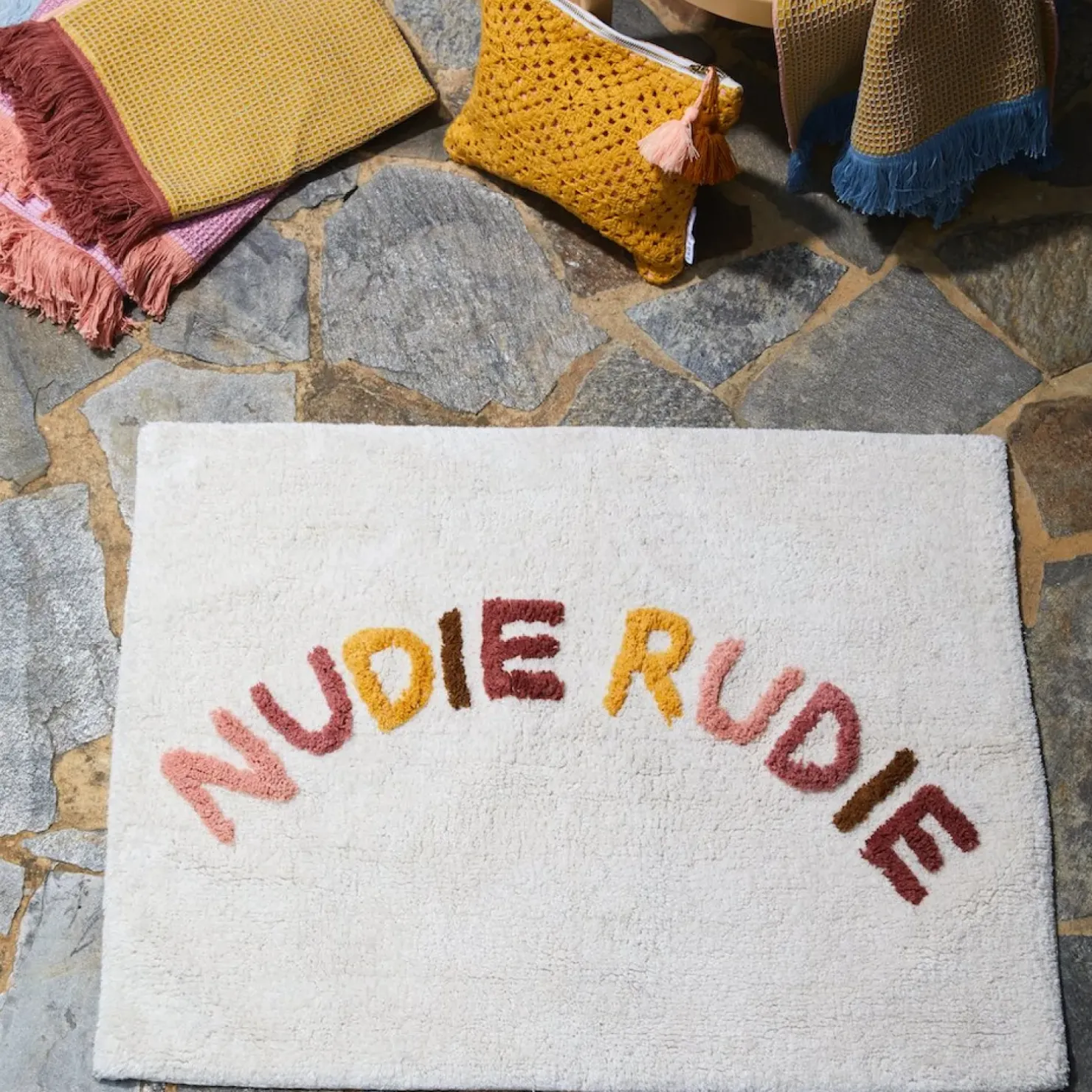 Outlet Sage & Clare Sage & Clare Tula Nudie Bath Mat - Terra