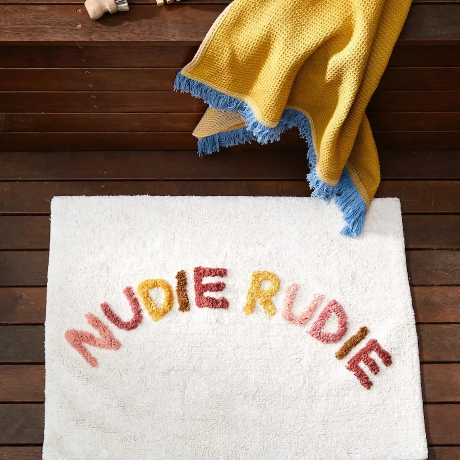 Outlet Sage & Clare Sage & Clare Tula Nudie Bath Mat - Terra