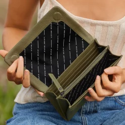 Clearance Status Anxiety Remnant Wallet - Khaki