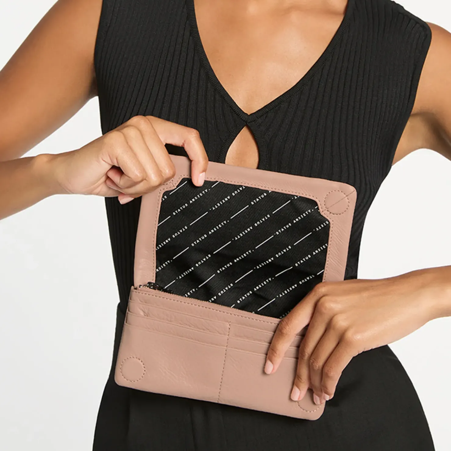 Outlet Status Anxiety Some Type Of Love Wallet - Dusty Pink