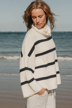 Best Talamaya Divine Rib Pullover - Starling Stripe