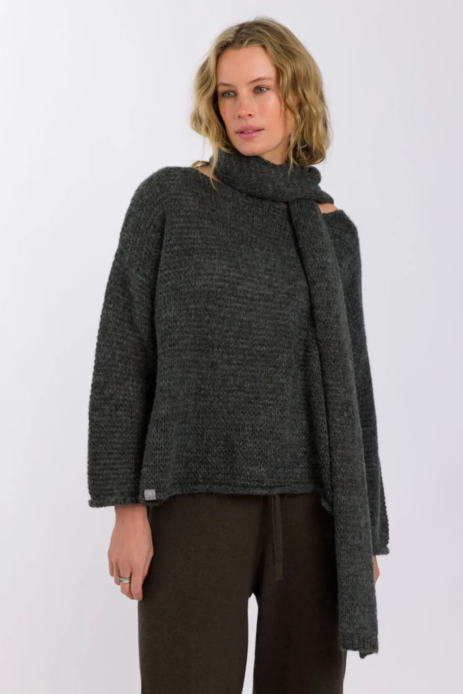 Fashion Talamaya Drift Airy Pullover - Heath Green