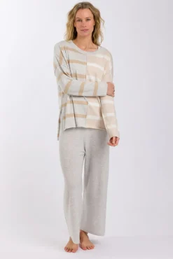New Talamaya Hinterland Stripe Pullover - Sawdust
