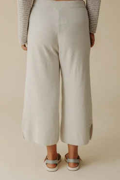 Sale Talamaya Retreat Cotton Twist Pant - Silver & Salt