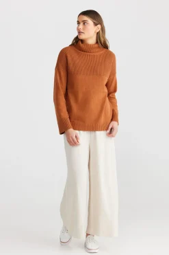 Sale The Shanty Amor Knit - Terracotta