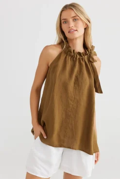 Discount The Shanty Lucia Top - Basil
