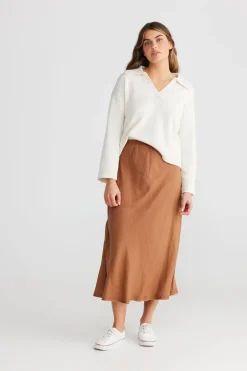 Online The Shanty Sicily Skirt - Terracotta