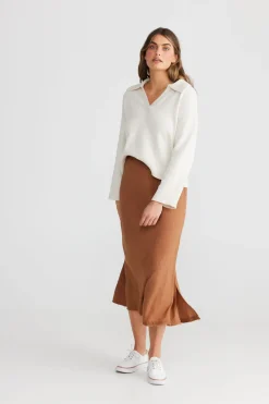Online The Shanty Sicily Skirt - Terracotta