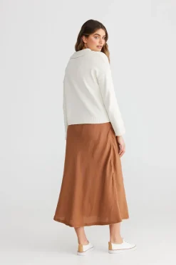 Online The Shanty Sicily Skirt - Terracotta