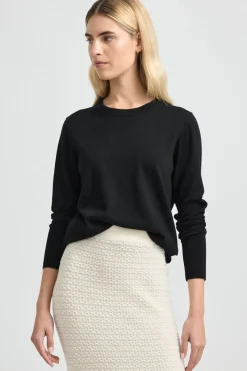 Best Toorallie Fine Merino Crew - Black