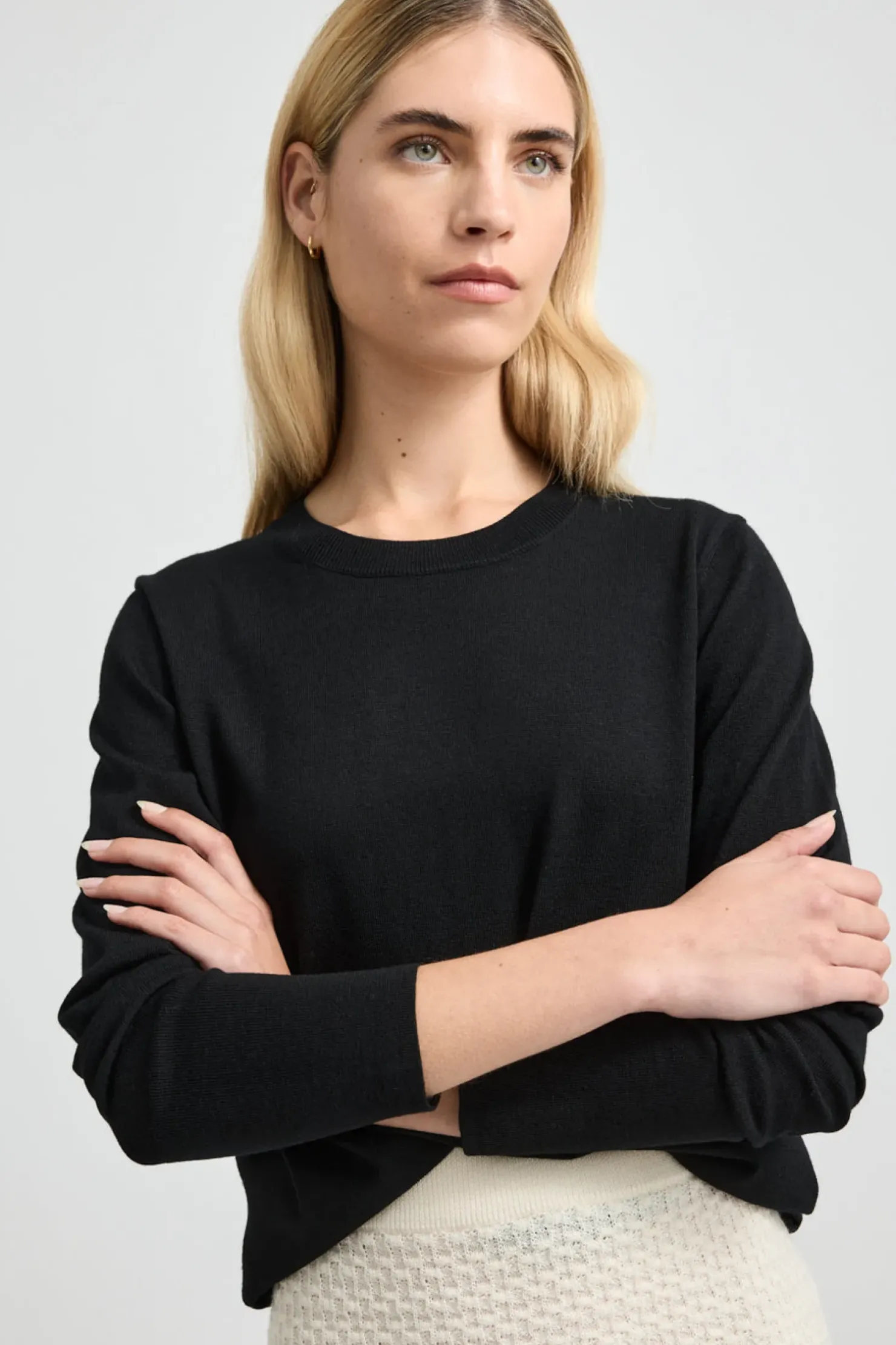 Best Toorallie Fine Merino Crew - Black