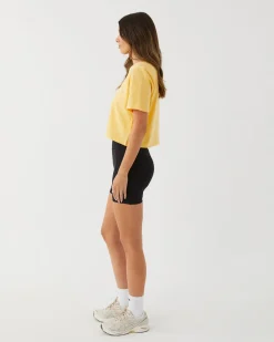 Best Upstate Evolve Cropped Tee- Pina Colada