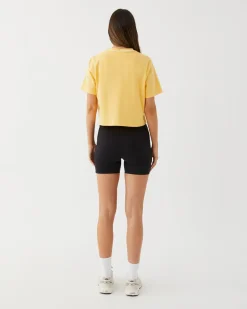 Best Upstate Evolve Cropped Tee- Pina Colada