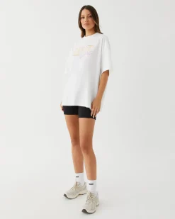 Fashion Upstate Hustle Tee- White Bars