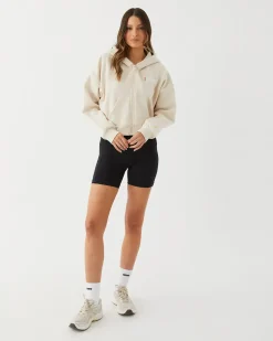 Online Upstate Zip Through Cropped Hoodie- Chalk Multi