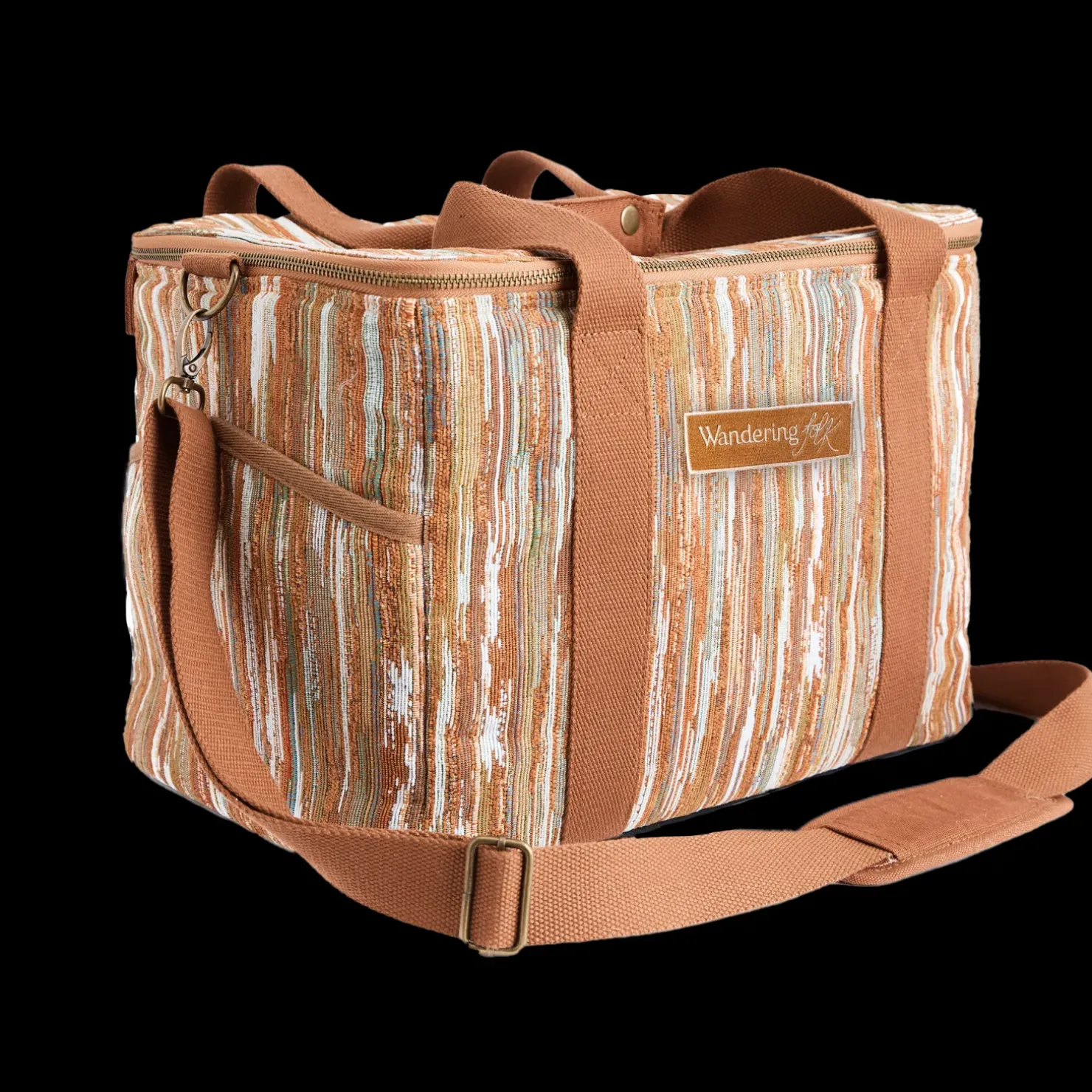 New Wandering Folk Insulated Cooler Bag Large - Ochre