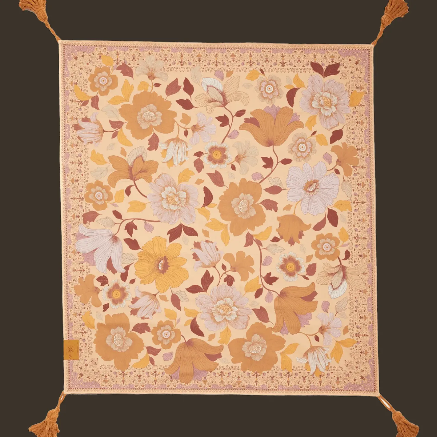 Clearance Wandering Folk Picnic Rug - Grande Fleur Dawn
