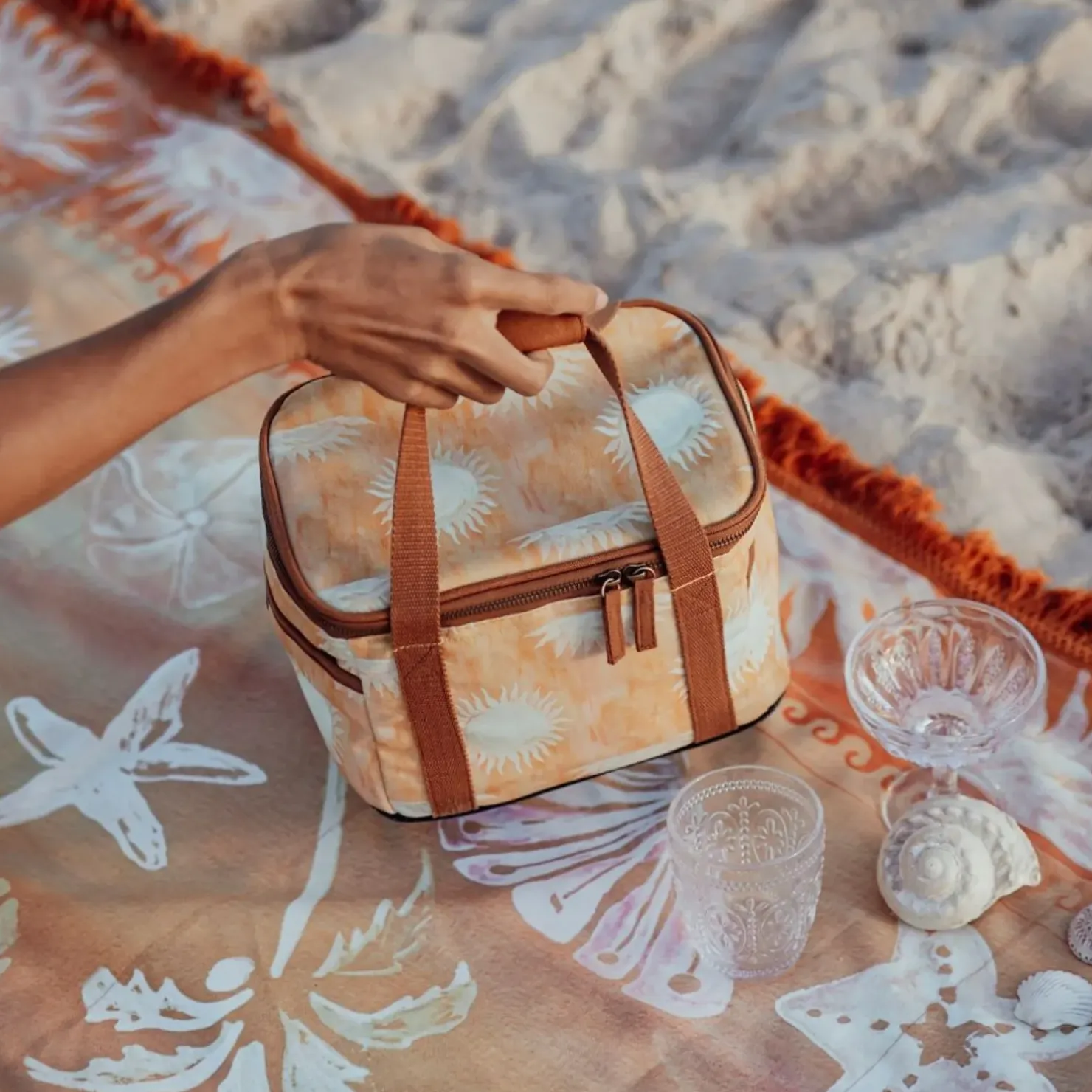 Best Wandering Folk Sol Cooler Mini - Tangerine