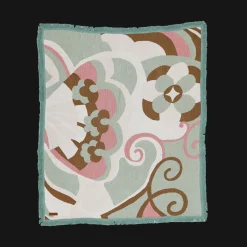 Sale Wandering Folk Woven Throw - Kaleid Mist