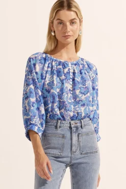 Online Zoe Kratzmann Imbue Top - Pacific Floral